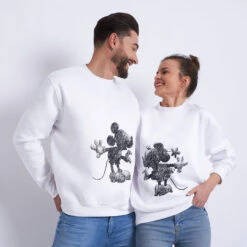 Sudadera Mickey & Minnie Boceto Negro