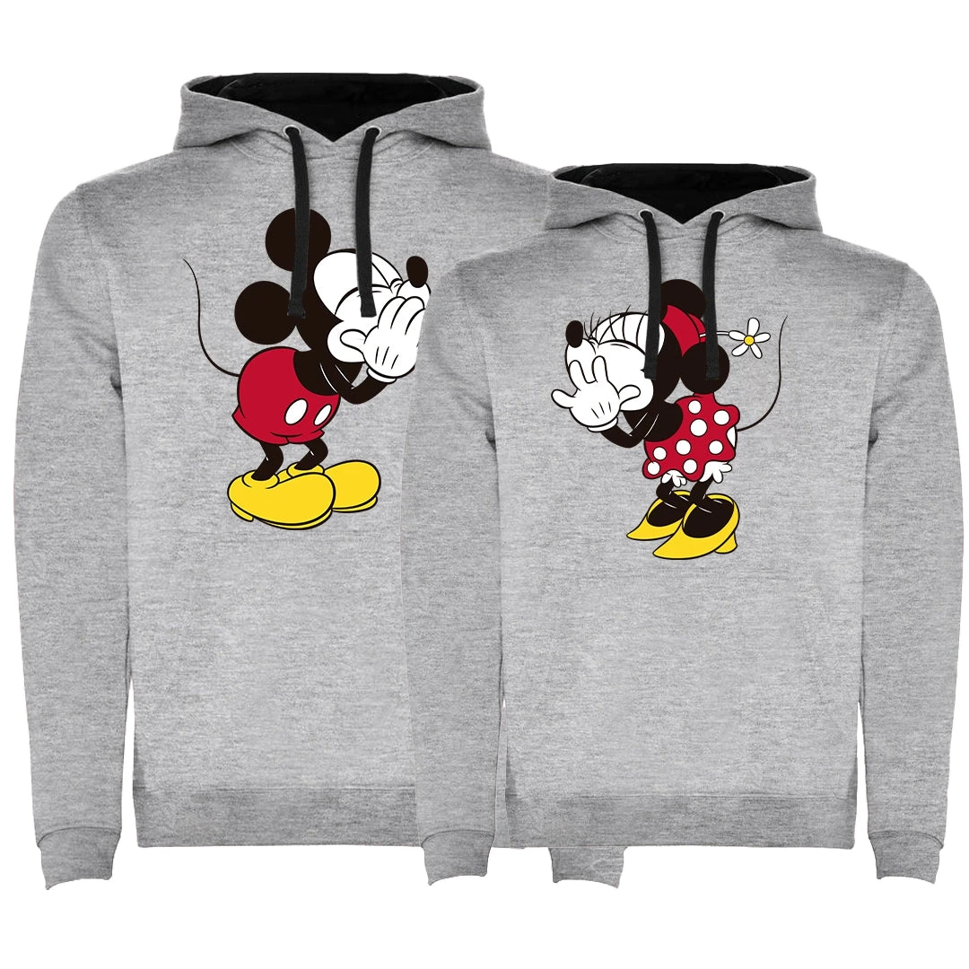 Sudadera Premium Mickey & Minnie Secret Bicolor 4 Sudadera Premium Mickey & Minnie Secret Bicolor - Imagen 4