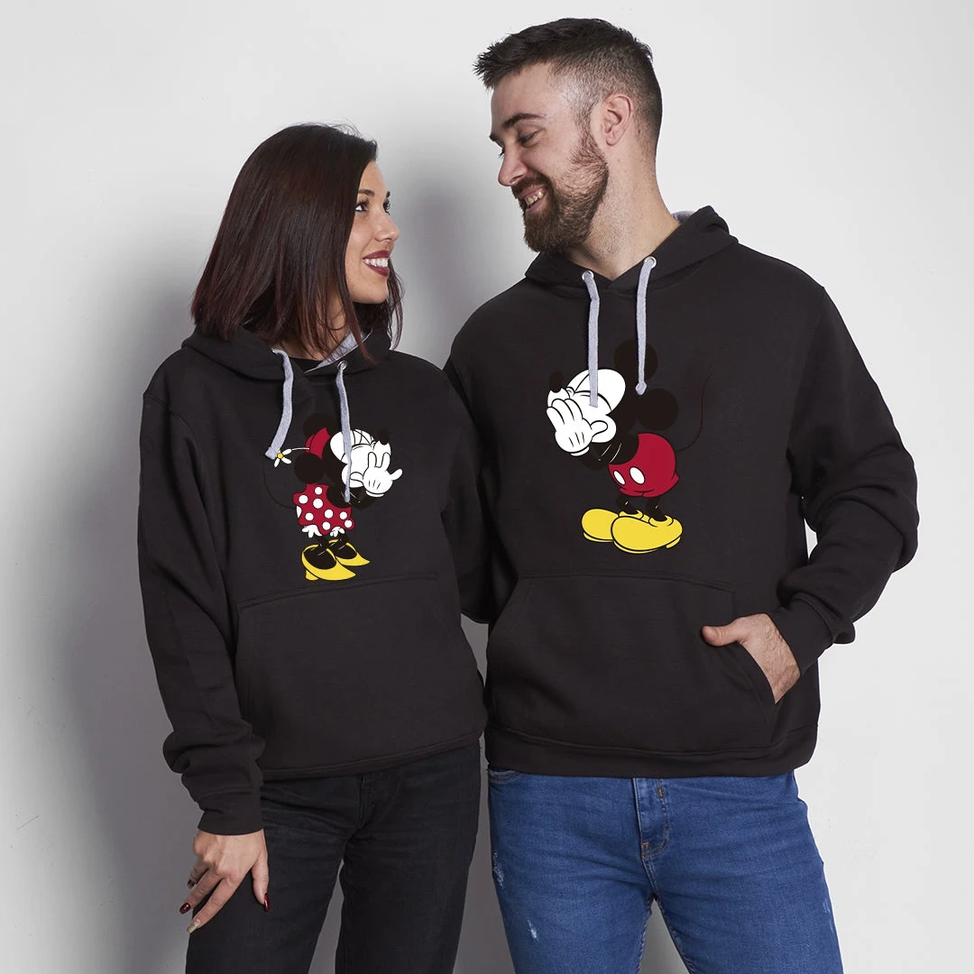 Sudadera Premium Mickey & Minnie Secret Bicolor 2 Sudadera Premium Mickey & Minnie Secret Bicolor - Imagen 2