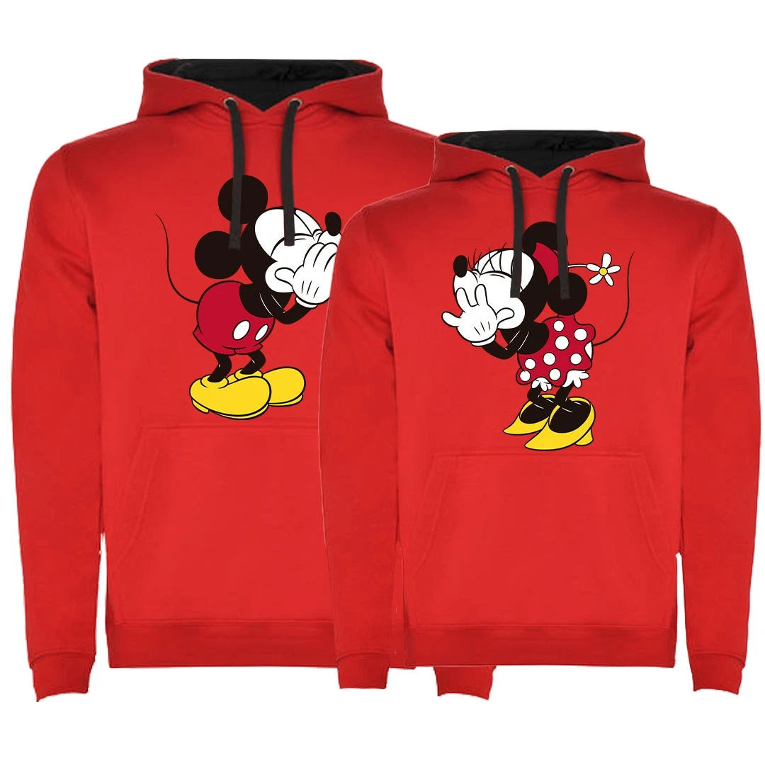 Sudadera Premium Mickey & Minnie Secret Bicolor 5 Sudadera Premium Mickey & Minnie Secret Bicolor - Imagen 5