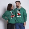 Sudadera Premium Mickey & Minnie Love You Heart Bicolor
