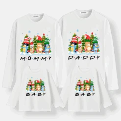 Camiseta Bluey Family Navidad -Roly Camiseta Bluey Family Navidad blanca 1