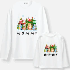Camiseta Bluey Family Navidad -Roly Camiseta Bluey Family Navidad blanca 2