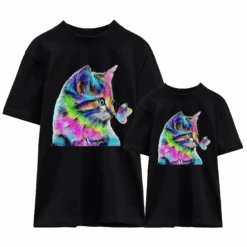 Camiseta Cat Butterfly