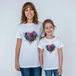 Camiseta Corazón Degradado -Roly Camiseta Corazon degradado blanca 4