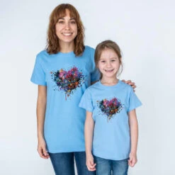 Camiseta Corazón Degradado -Roly Camiseta Corazon degradado celeste 3