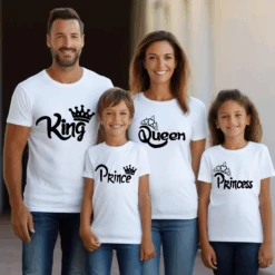 Camiseta Corona King-Queen-Princess-Prince