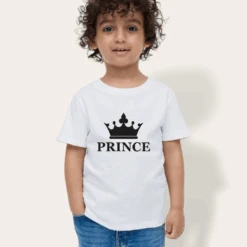 Camiseta Crown King-Queen-Princess-Prince -Roly Camiseta Crown King Queen Princess Prince blanca 2