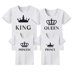 Camiseta Crown King-Queen-Princess-Prince -Roly Camiseta Crown King Queen Princess Prince blanca 3