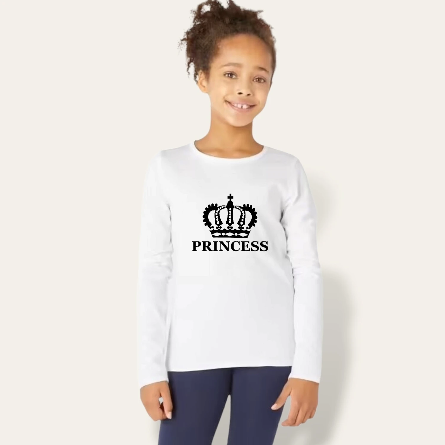 Camiseta Crown King-Queen-Princess-Prince Manga Larga 4 Camiseta Crown King-Queen-Princess-Prince Manga Larga - Imagen 4