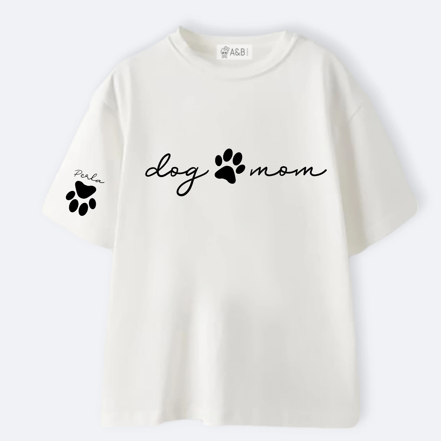Camiseta Dog Mom Huella 2 Camiseta Dog Mom Huella - Imagen 2