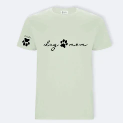 Camiseta Dog Mom Huella 9 Camiseta Dog Mom Huella -Roly Camiseta Dog Mom Huella verde mint