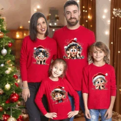 Camiseta Family Christmas Manga Larga