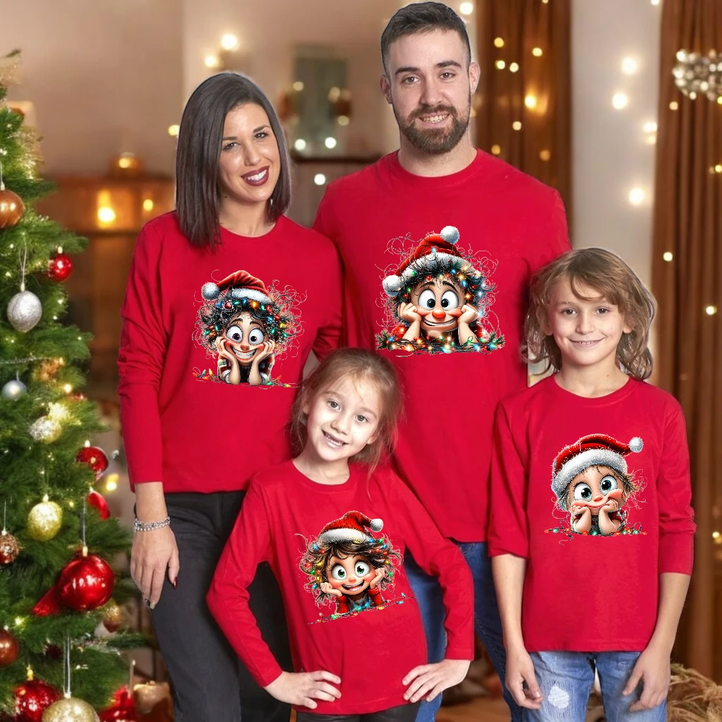 Camiseta Family Christmas Manga Larga 1 Camiseta Family Christmas Manga Larga
