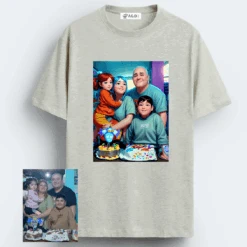 Camiseta Family Picture -Roly Camiseta Family Picture gris
