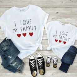Camiseta I Love My Family -Roly Camiseta I love my family blanca 2