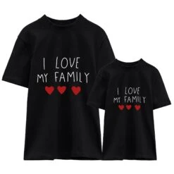 Camiseta I Love My Family -Roly Camiseta I love my family negra 3