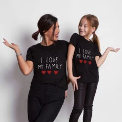 Camiseta I Love My Family -Roly Camiseta I love my family negro 2