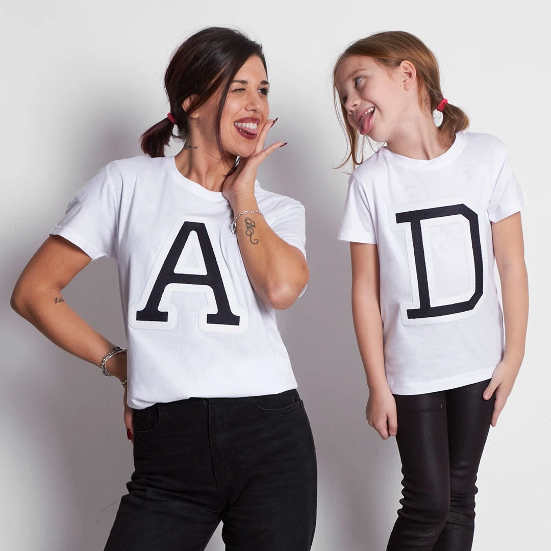 Camiseta Iniciales Blanca 1 Camiseta Iniciales Blanca