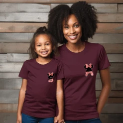 Camiseta Iniciales Disney Mini -Roly Camiseta Iniciales Disney Mini granate