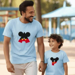 Camiseta Iniciales Disney -Roly Camiseta Iniciales Disney celeste 2
