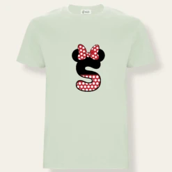 Camiseta Iniciales Disney -Roly Camiseta Iniciales Disney verde mint
