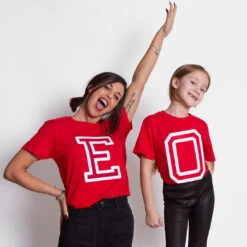 Camiseta Iniciales Roja 9 Camiseta Iniciales Roja -Roly Camiseta Iniciales Roja 5