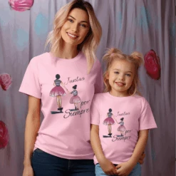 Camiseta Juntas Por Siempre -Roly Camiseta Juntas por siempre rosa