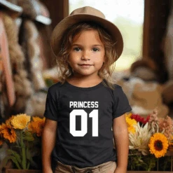 Camiseta King-Queen-Princess-Prince Delante 6 Camiseta King-Queen-Princess-Prince Delante -Roly Camiseta King Queen Princess Prince delante negra 2