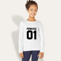 Camiseta King-Queen-Princess-Prince Manga Larga