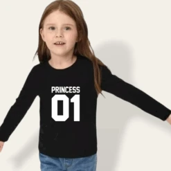 Camiseta King-Queen-Princess-Prince Manga Larga 6 Camiseta King-Queen-Princess-Prince Manga Larga -Roly Camiseta King Queen Princess Prince manga larga negra 2