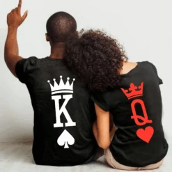 Camiseta King Queen Parejas