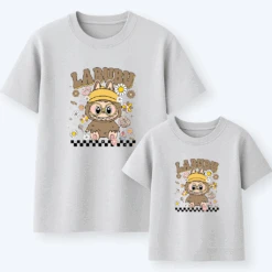 Camiseta Labubu Flowers -Roly Camiseta Labubu flowers gris