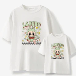 Camiseta Labubu Green Mix