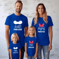 Camiseta Mama-daddy Mouse Mini Mouse -Roly Camiseta Mama daddy mouse mini mouse azulon