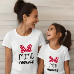 Camiseta Mama-daddy Mouse Mini Mouse