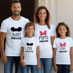 Camiseta Mama-daddy Mouse Mini Mouse -Roly Camiseta Mama daddy mouse mini mouse blanca 2