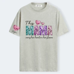 Camiseta Mama Efecto Lentejuelas 10 Camiseta Mama Efecto Lentejuelas -Roly Camiseta Mama Efecto Lentejuelas gris