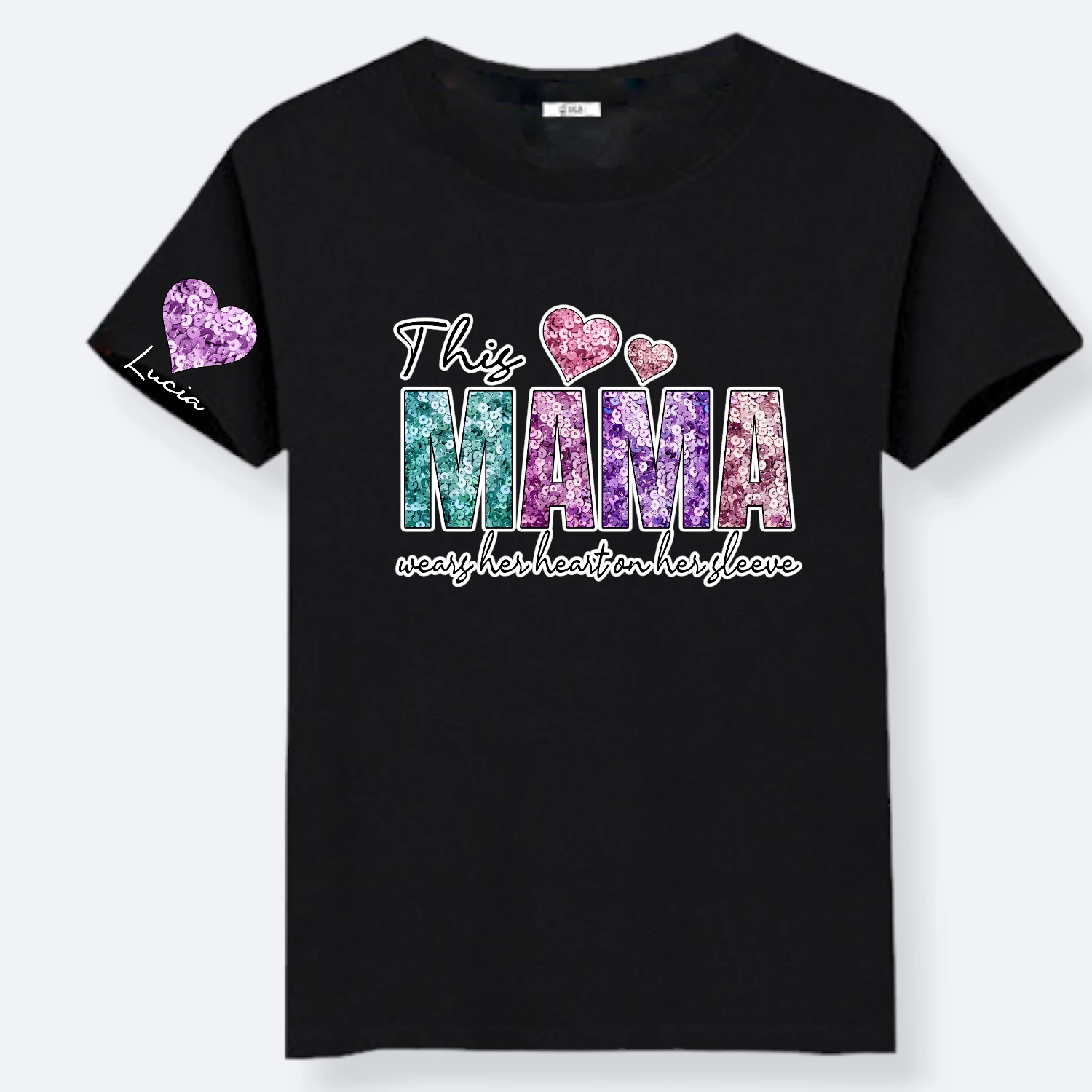 Camiseta Mama Efecto Lentejuelas 3 Camiseta Mama Efecto Lentejuelas - Imagen 3