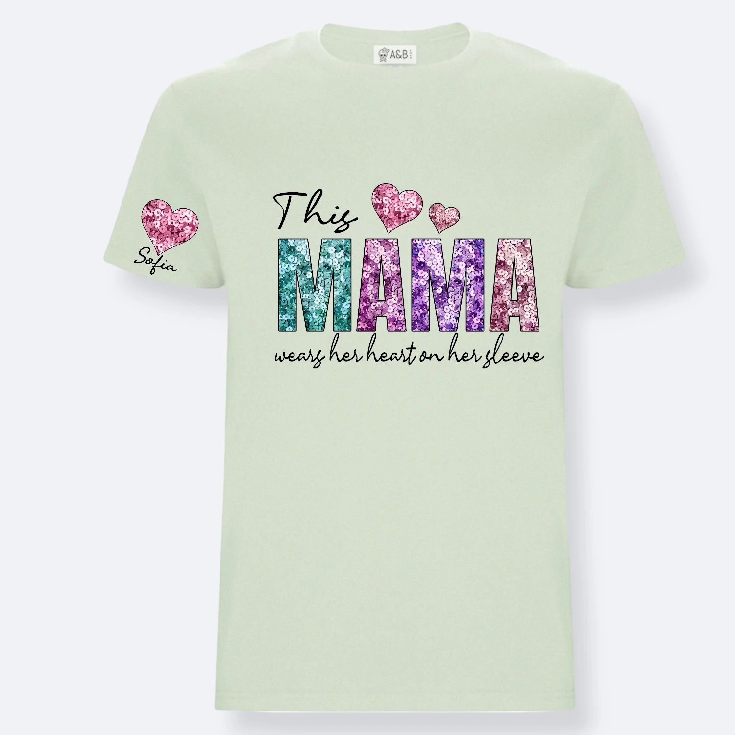 Camiseta Mama Efecto Lentejuelas 6 Camiseta Mama Efecto Lentejuelas - Imagen 6