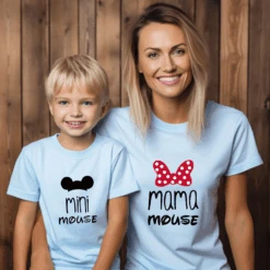 Camiseta Mama Mouse Mini Mouse -Roly Camiseta Mama mouse mini mouse celeste