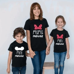 Camiseta Mama Mouse Mini Mouse -Roly Camiseta Mama mouse mini mouse negra 2