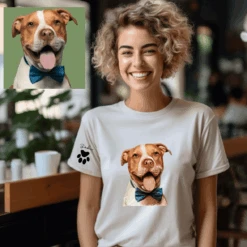 Camiseta Mascota Feliz -Roly Camiseta Mascota Feliz crudo