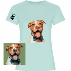 Camiseta Mascota Feliz -Roly Camiseta Mascota Feliz verde menta