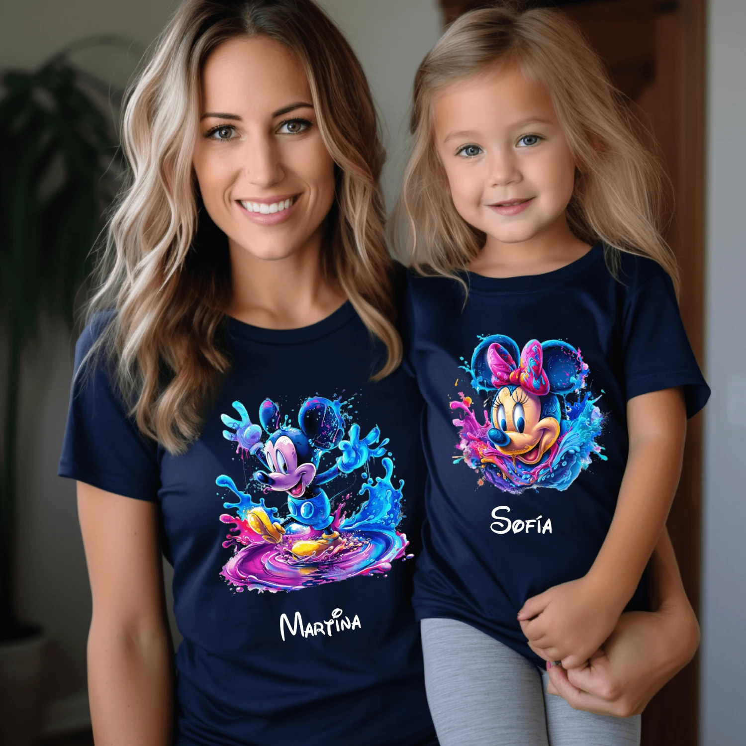 Camiseta Mickey-Minnie Charco Personalizada 1 Camiseta Mickey-Minnie Charco Personalizada