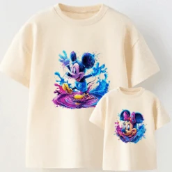 Camiseta Mickey-Minnie Charco -Roly Camiseta Mickey Minnie Charco crudo