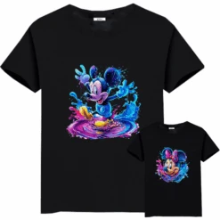 Camiseta Mickey-Minnie Charco -Roly Camiseta Mickey Minnie Charco negra 2