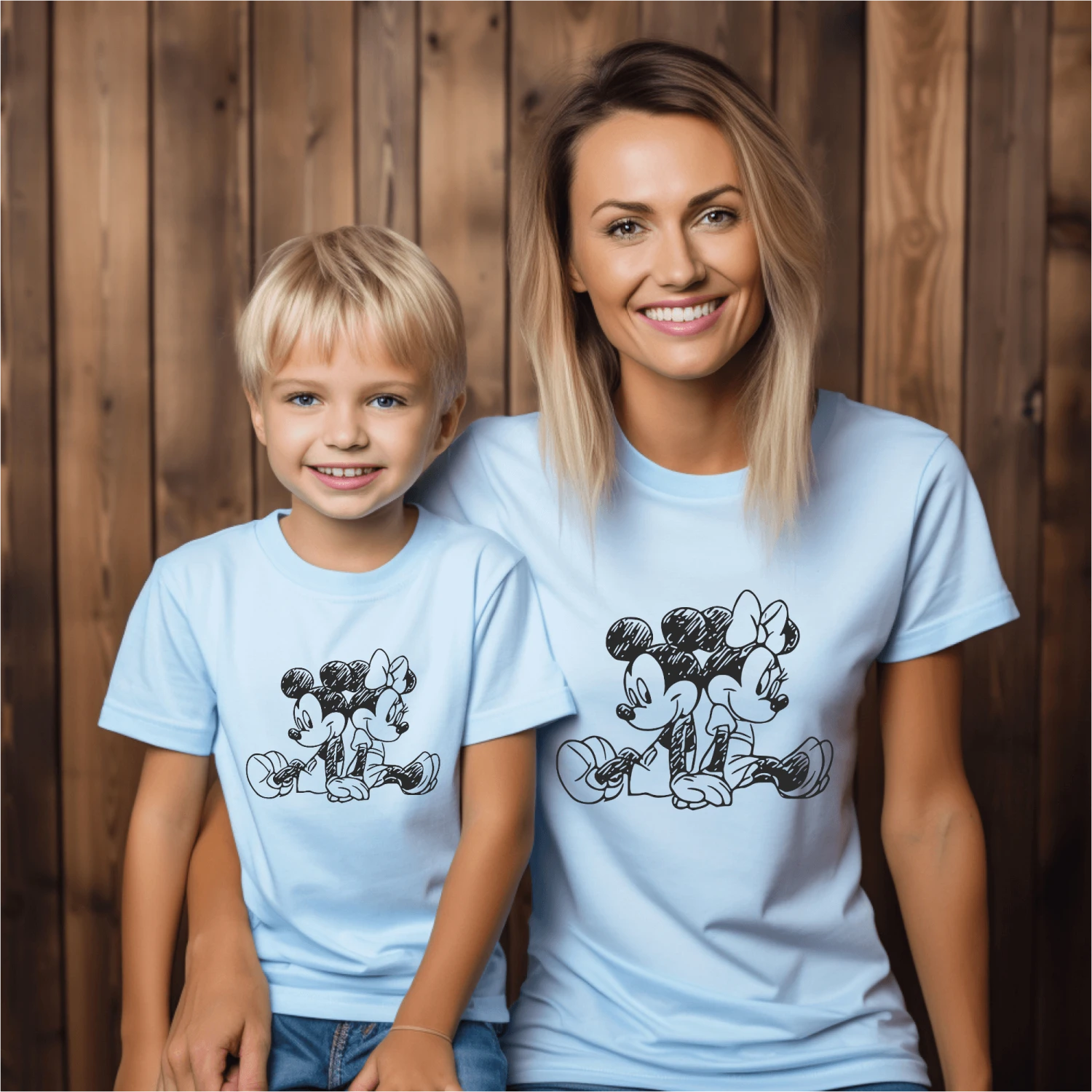 Camiseta Mickey-Minnie Lápiz Espalda 4 Camiseta Mickey-Minnie Lápiz Espalda - Imagen 4