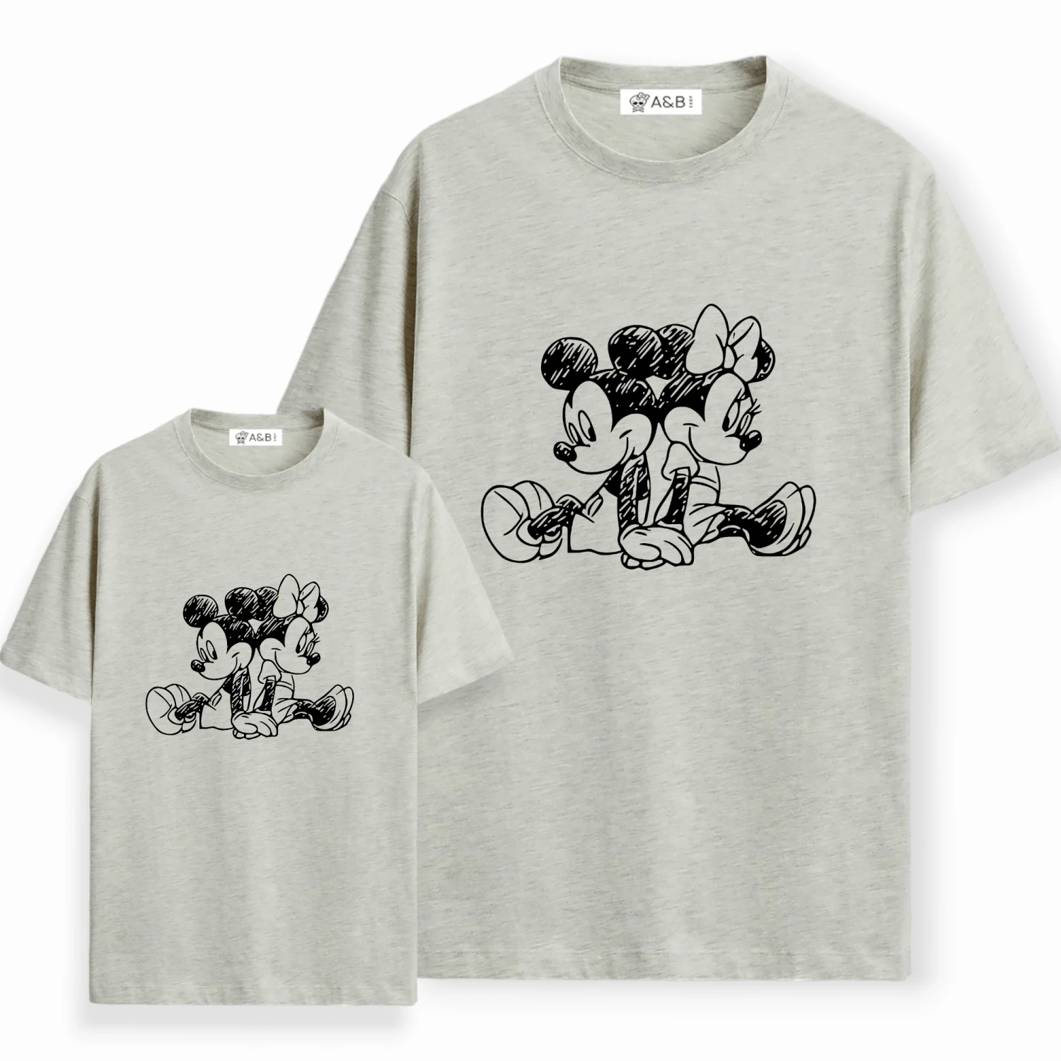 Camiseta Mickey-Minnie Lápiz Espalda 8 Camiseta Mickey-Minnie Lápiz Espalda - Imagen 8