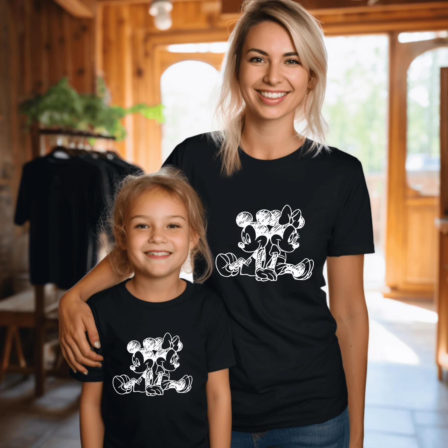 Camiseta Mickey-Minnie Lápiz Espalda 6 Camiseta Mickey-Minnie Lápiz Espalda - Imagen 6